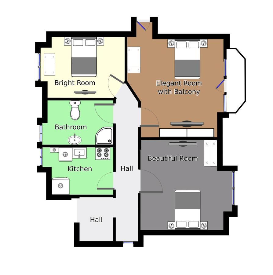 Aday - Villa Firenze - 2 Bedrooms Bright Apartment Aalborg Dış mekan fotoğraf